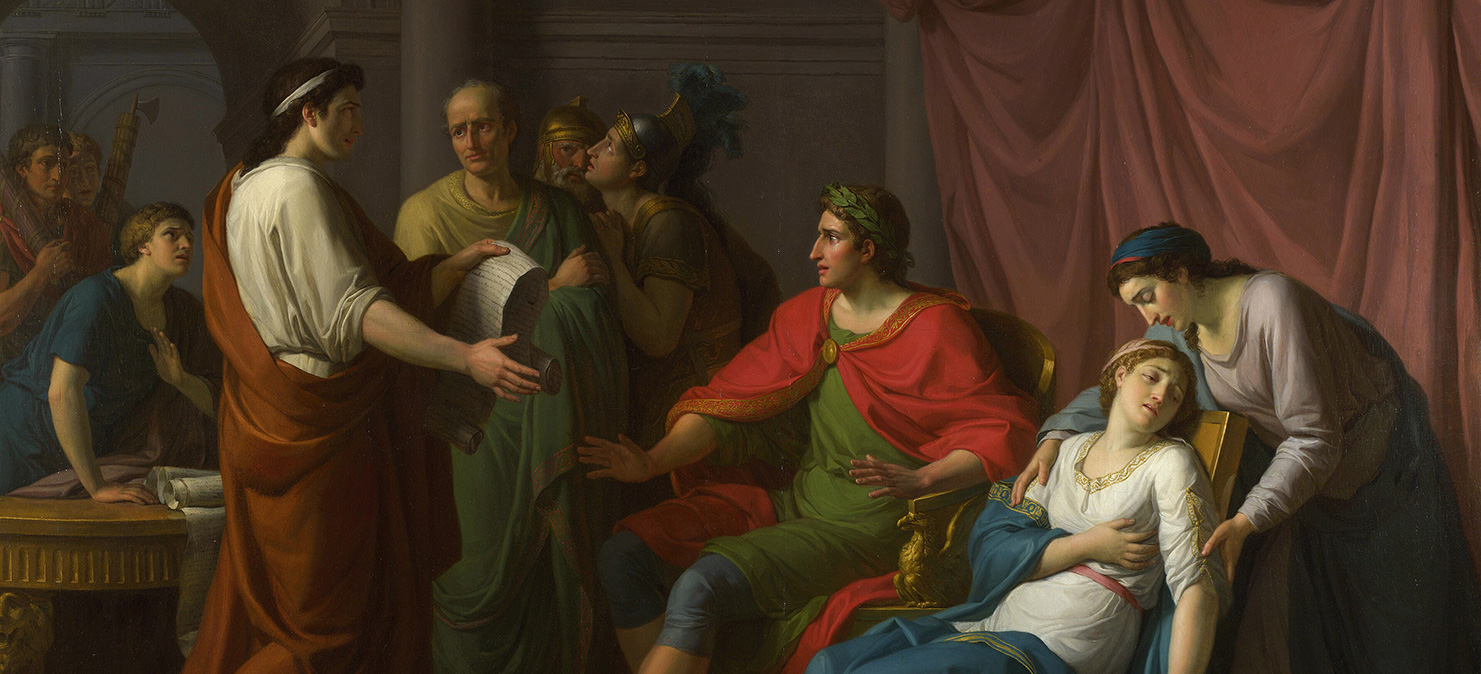 Картина Жан-Жозефа Тейясона «Вергилий читает Энеиду Августу и Октавии». Фото: Лондонская национальная галерея