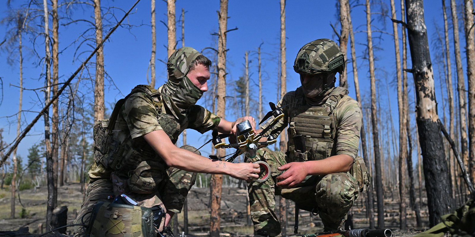 Боевая работа расчета FPV-дронов группировки 