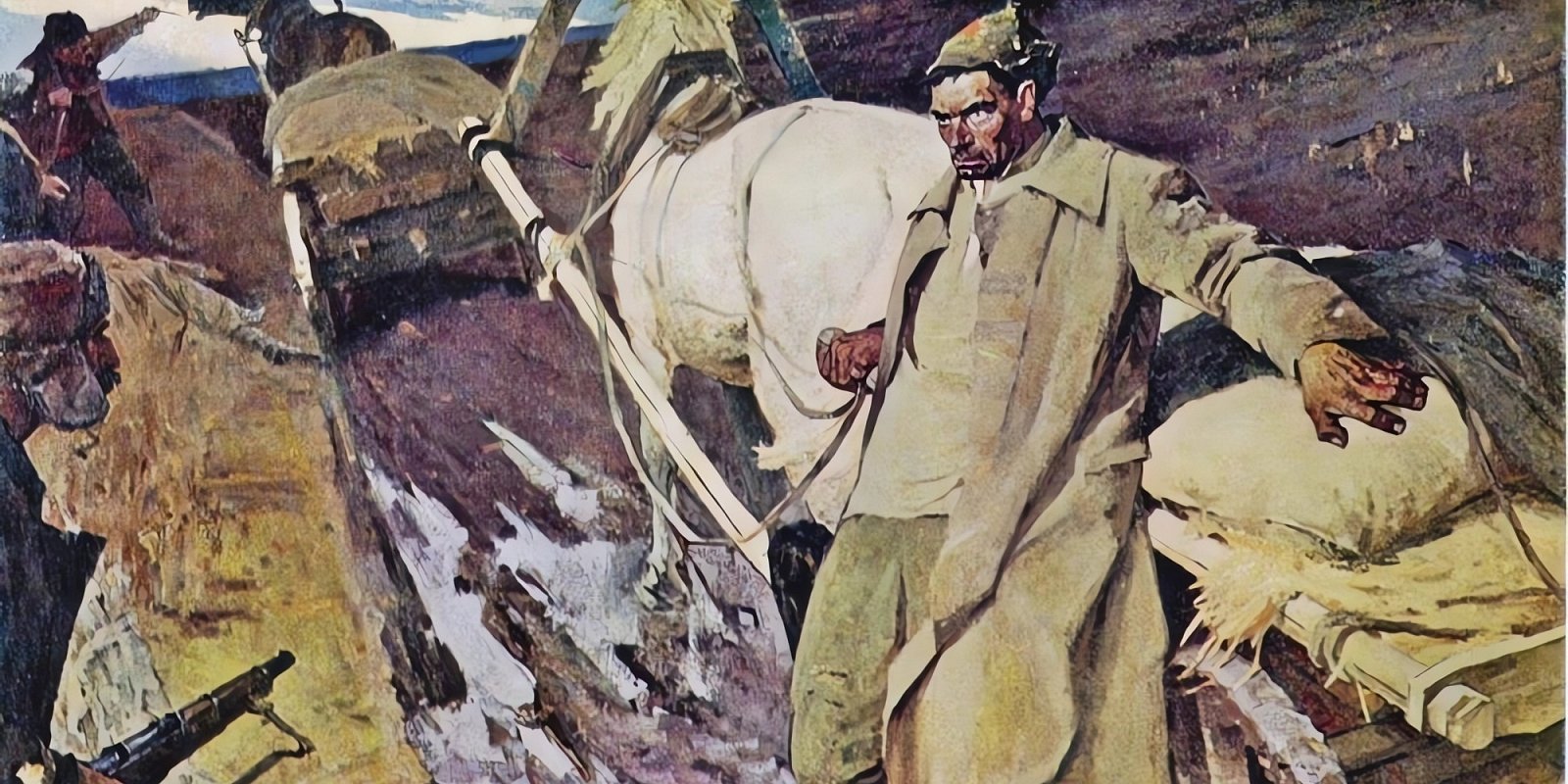 Картина А.Л. Наседкина «Продотряд». Фото: Русский музей