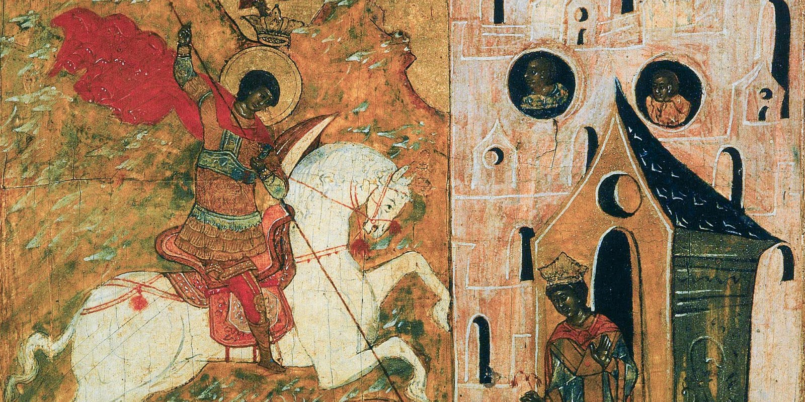 Икона «Чудо Георгия о змие». Фото: Государственный исторический музей